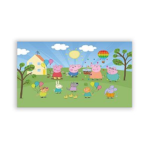 Painel Retangular - Peppa Pig - Sublimado 3D