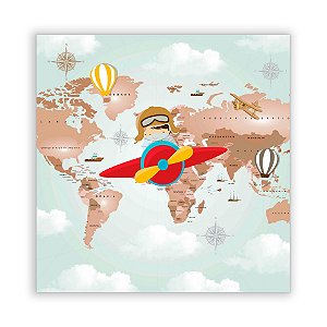 Painel Quadrado - Aviador - Sublimado 3D