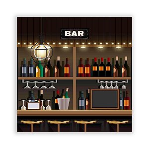 Painel Quadrado - Boteco - Sublimado 3D