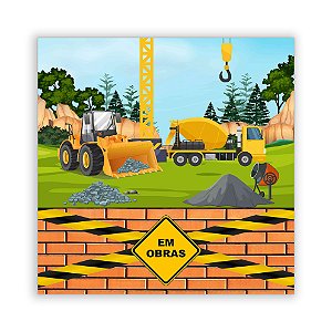 Painel Quadrado - Construção - Sublimado 3D