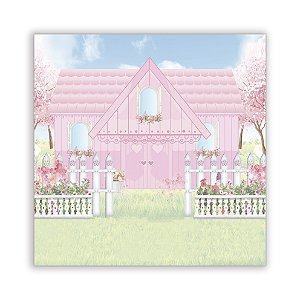 Painel Quadrado - Casa Rosa Jardim - Sublimado 3D