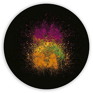 Painel de Mesa - Explosão de Pó Colorido - Sublimado 3D