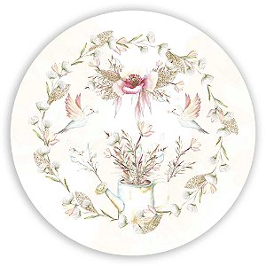 Painel de Mesa - Floral - Sublimado 3D