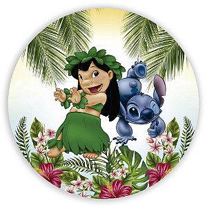 Painel de Mesa - Lilo e Stitch - Sublimado 3D