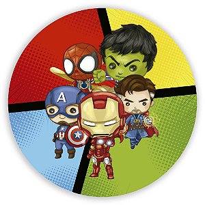 Painel de Mesa - Super Heróis - Sublimado 3D