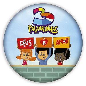 Painel de Mesa - 3 Palavrinhas - Sublimado 3D