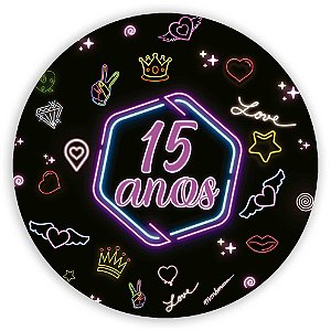 Painel de Mesa - 15 anos - Sublimado 3D