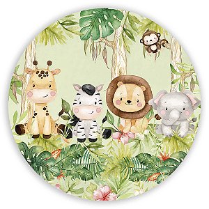 Painel de Mesa - Animais Safari - Sublimado 3D