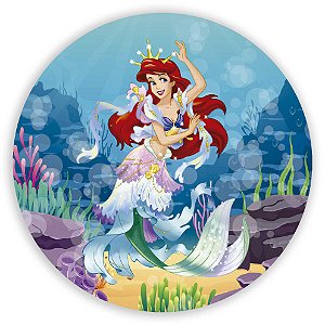 Painel de Mesa - Ariel Pequena Sereia - Sublimado 3D