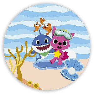 Painel de Mesa - Baby Shark - Sublimado 3D