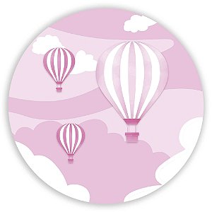 Painel de Mesa - Balao Rosa - Sublimado 3D