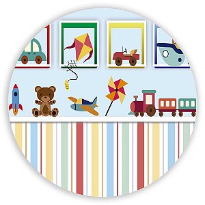 Painel de Mesa - Brinquedos - Sublimado 3D