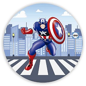 Painel de Mesa - Capitao America - Sublimado 3D
