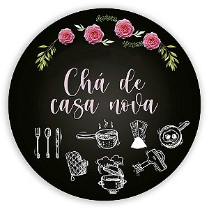 Painel de Mesa - Cha de Casa Nova - Sublimado 3D