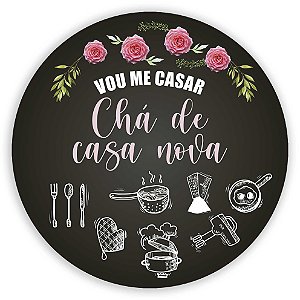 Painel de Mesa - Cha de Casa Nova - Sublimado 3D