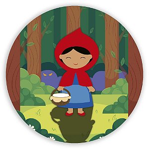 Painel de Mesa - Chapeuzinho Vermelho - Sublimado 3D