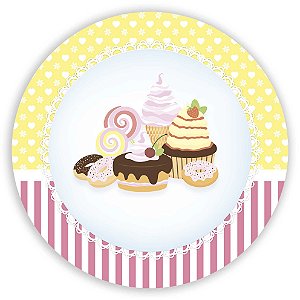 Painel de Mesa - Doces - Sublimado 3D