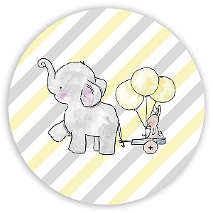 Painel de Mesa - Elefante Amarelo - Sublimado 3D