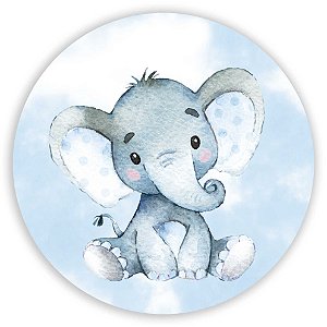 Painel de Mesa - Elefante Azul - Sublimado 3D