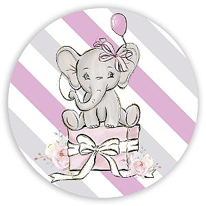 Painel de Mesa - Elefante Rosa - Sublimado 3D