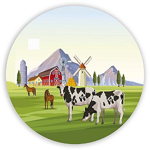 Painel de Mesa - Fazendinha - Sublimado 3D