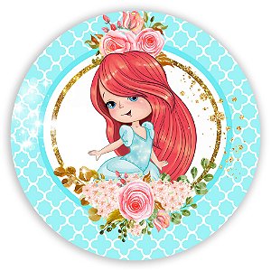 Painel de Mesa - Ariel Princesas - Sublimado 3D