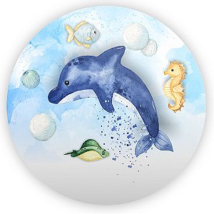 Painel de Mesa - Fundo do Mar - Sublimado 3D