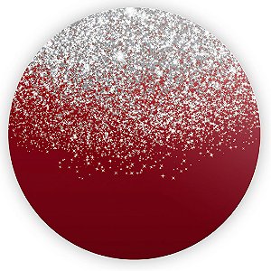 Painel de Mesa - Glitter Vermelho - Sublimado 3D