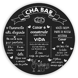 Painel de Mesa - Chá Bar - Sublimado 3D
