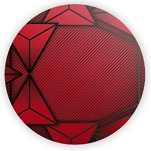 Painel de Mesa - Abstrato Vermelho - Sublimado 3D