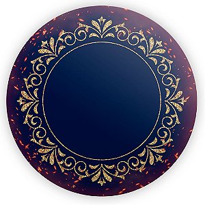 Painel de Mesa - Arabesco Faísca Azul - Sublimado 3D