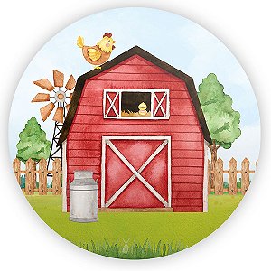 Painel de Mesa - Fazendinha - Sublimado 3D