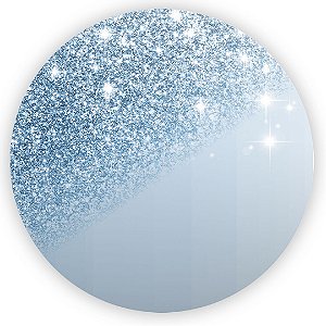 Painel de Mesa - Gliitter Azul Borboleta - Sublimado 3D