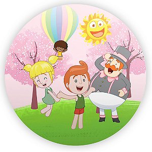 Painel de Mesa - Mundo Bita Rosa - Sublimado 3D