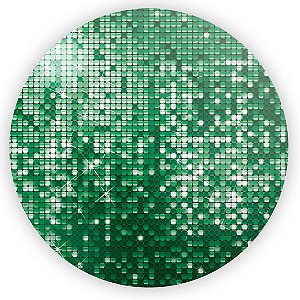 Painel de Mesa - Lantejoulas Verde - Sublimado 3D