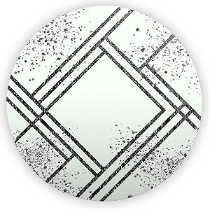 Painel Redondo - Mámore Glitter - Sublimado 3D