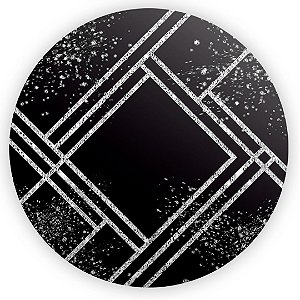 Painel Redondo - Mámore Glitter - Sublimado 3D