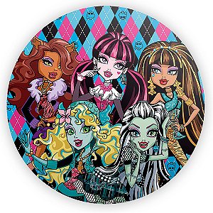 Painel Redondo - Monster High - Sublimado 3D