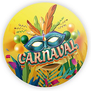 Painel Redondo - Carnaval - Sublimado 3D