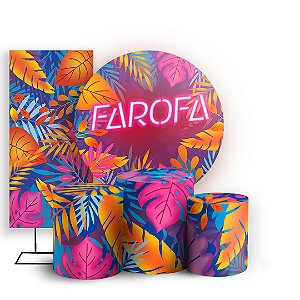 KIT Redondo Trio e Faixa - Farofa - Sublimado 3D