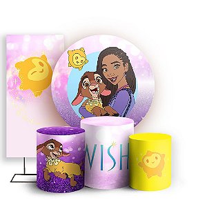 KIT Redondo Trio e Faixa - Wish O Poder Dos Desejos - Sublimado 3D
