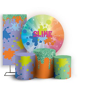 KIT Redondo Trio e Faixa - Slime - Sublimado 3D
