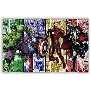 Painel Retangular - Os Vingadores - Sublimado 3D