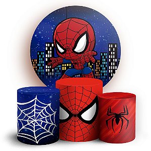 KIT Redondo e Trio - Homem Aranha Baby - Sublimado 3D