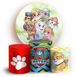 KIT Redondo e Trio - Patrulha Canina - Sublimado 3D