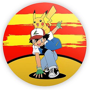 Painel Redondo - Pokemon - Sublimado 3D