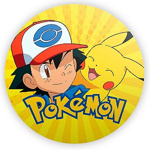 Painel Redondo - Pokemon - Sublimado 3D