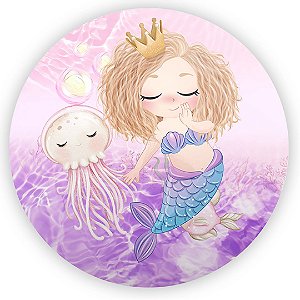 Painel Redondo - Fundo Do Mar - Sublimado 3D