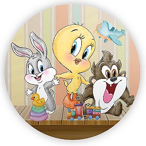 Painel Redondo - Looney Tunes - Sublimado 3D