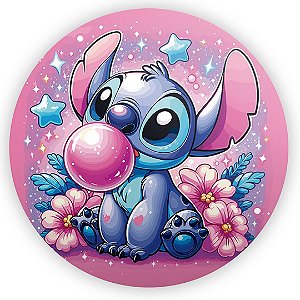 Painel Redondo - Lilo e Stitch - Sublimado 3D